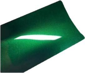 Covering Liquid metal jet green metallic (SP1090V)